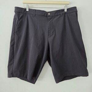 Lululemon Mens Gray Polyester Shorts Size 38 Athletic Golf Casual